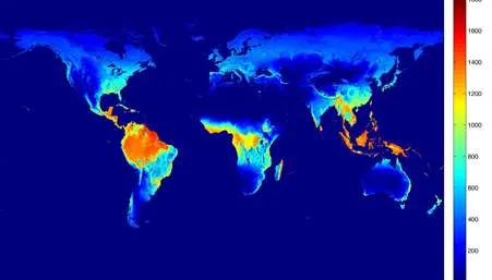 Evapotranspiration map nasa
