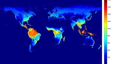 Evapotranspiration map nasa