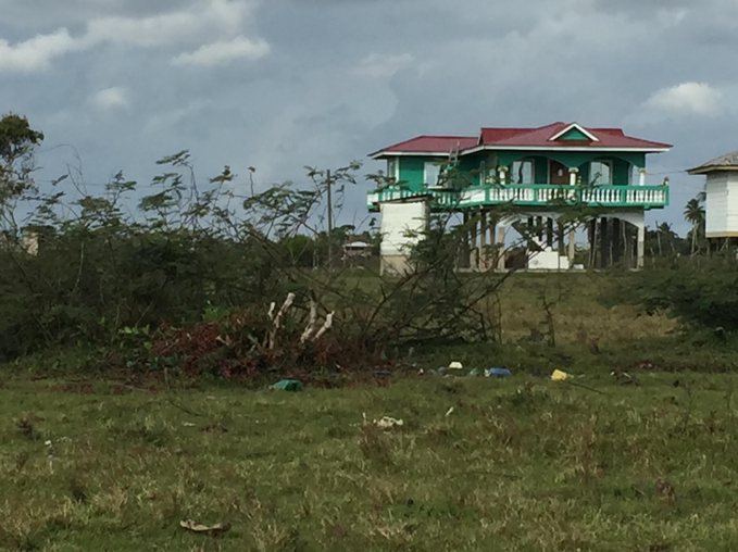  Photo taken of a home in Nicaragua next to a field