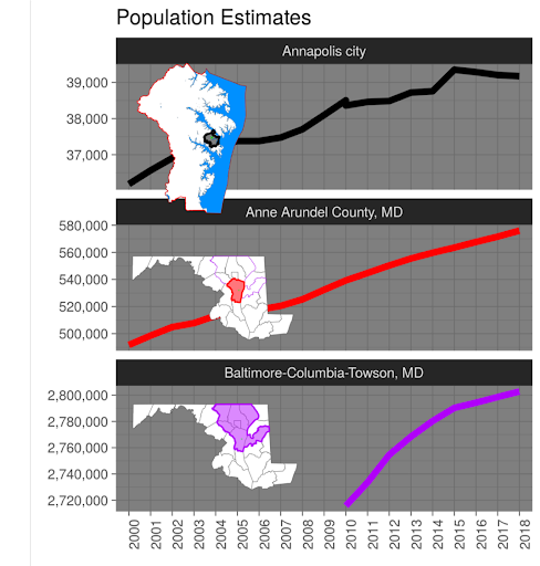 Population estimates map annapolis, anne arundel, baltimore