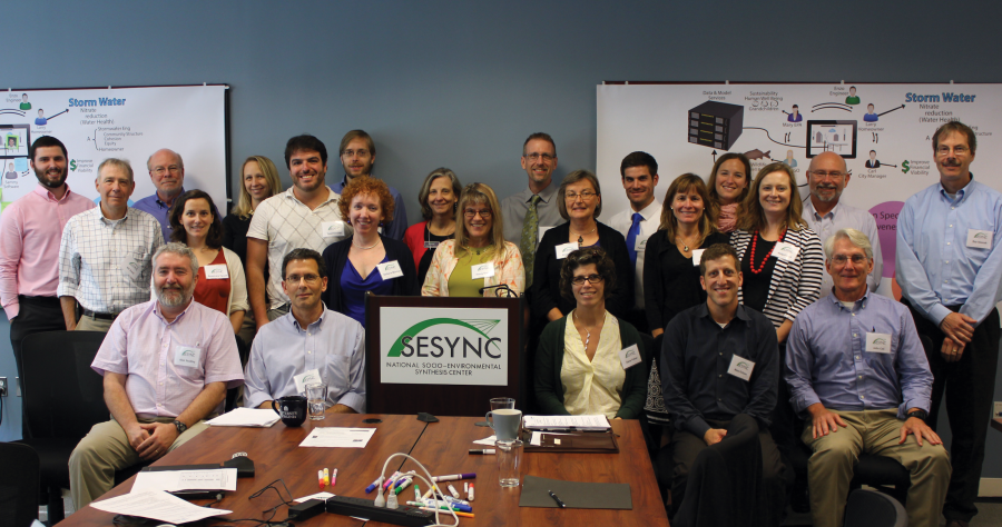 The Role of Green Infrastructure Team gathered together at SESYNC.