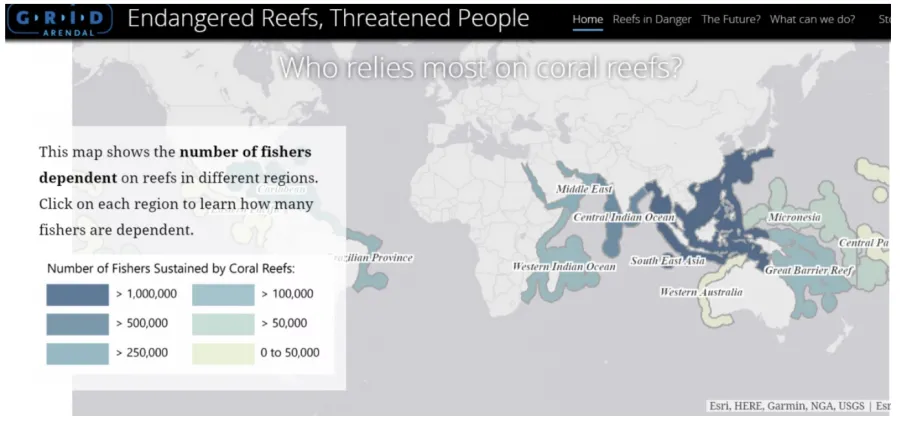 coral reef story map