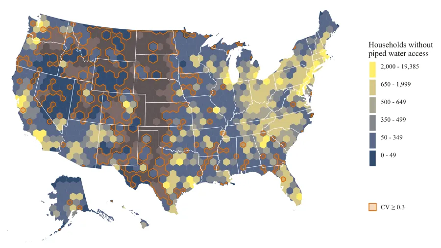 plumed households in the US