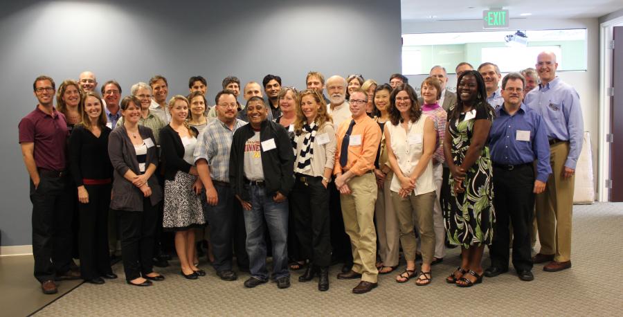 A group photo of workshop participants gathered together at SESYNC