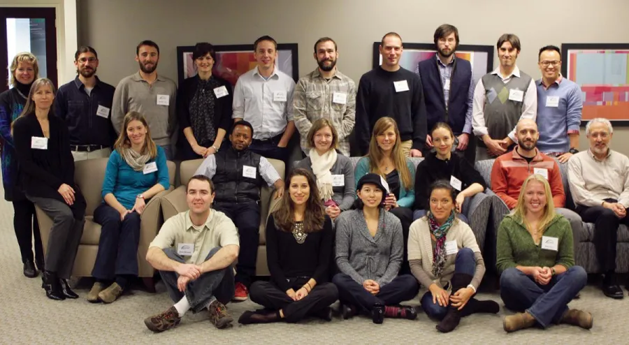 A group photo of workshop participants gathered together at SESYNC