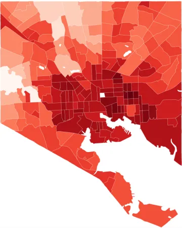 Heatmap of Baltimore